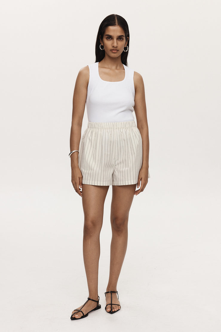 Alisa Short // Ivory Stripe