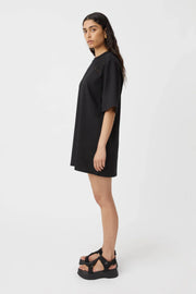 Caterina Appliqué Tee Dress // Black