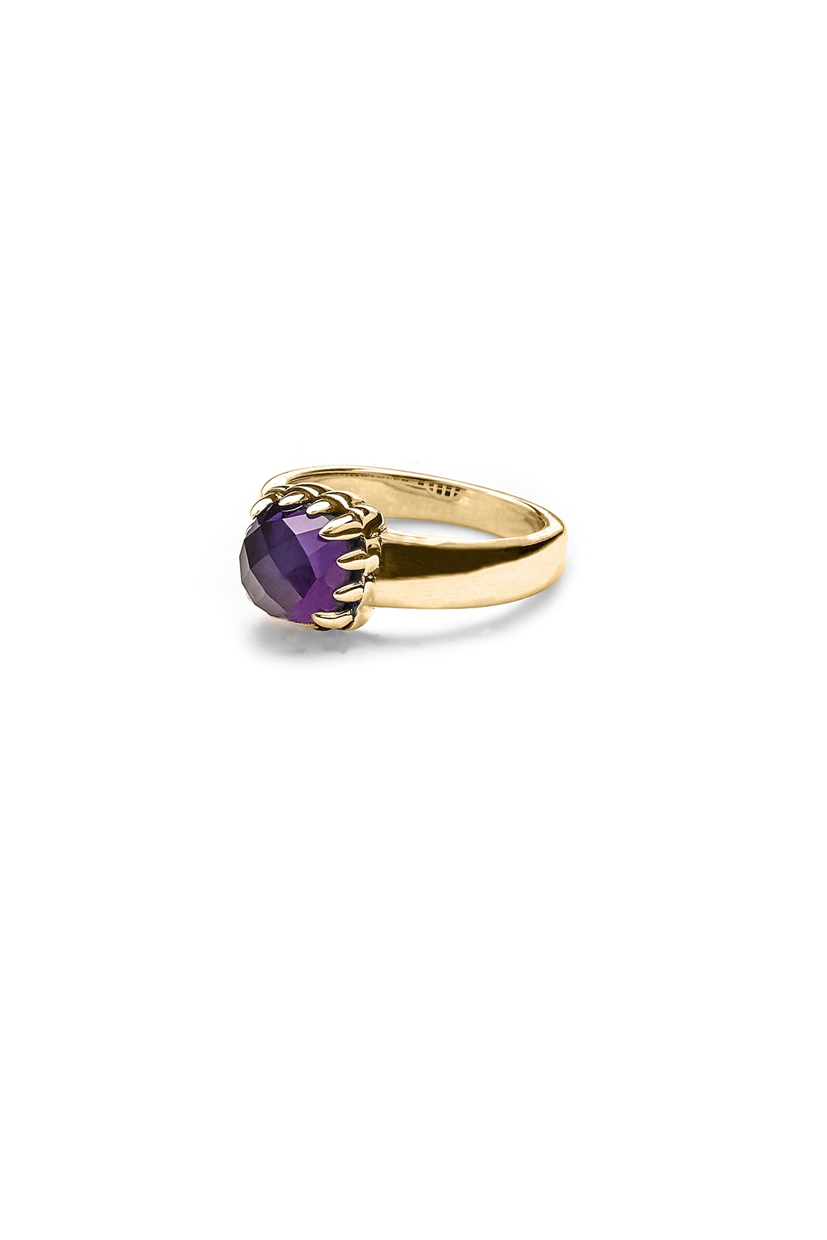 Baby Claw Ring // Dark Amethyst - Gold Plated – Hebe Designer Boutique