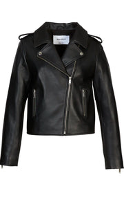 Essential Leather Biker Jacket 2.0 // Black