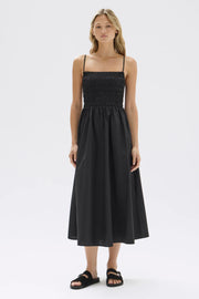 Aubrey Rouched Dress // Black