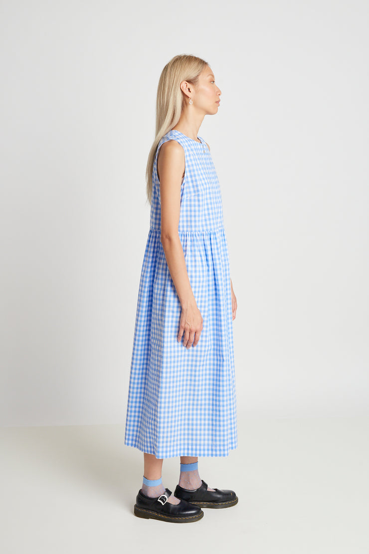 Freya Dress // Sky Blue Gingham