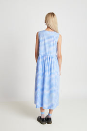 Freya Dress // Sky Blue Gingham