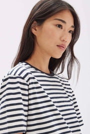 Harbour Stripe Tee // Navy/White