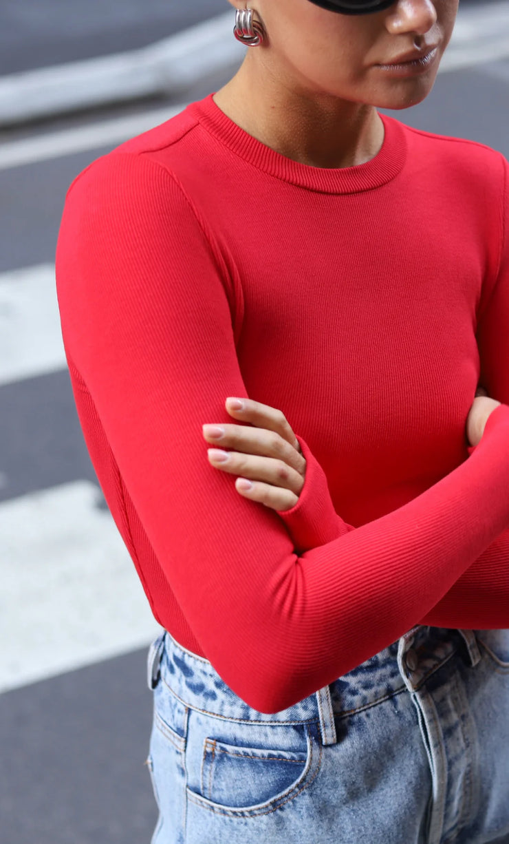 Mossman The Brooklyn Top // Red