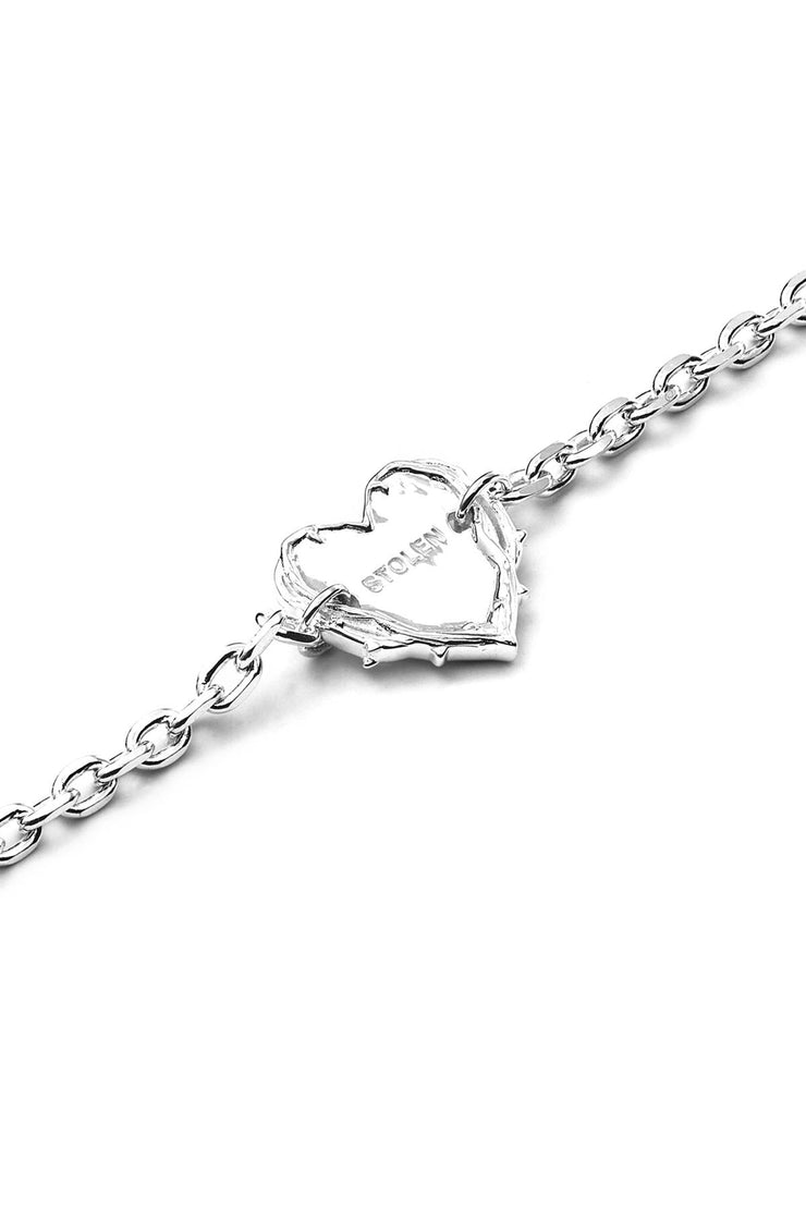 Thorned Heart Bracelet // Sterling Silver