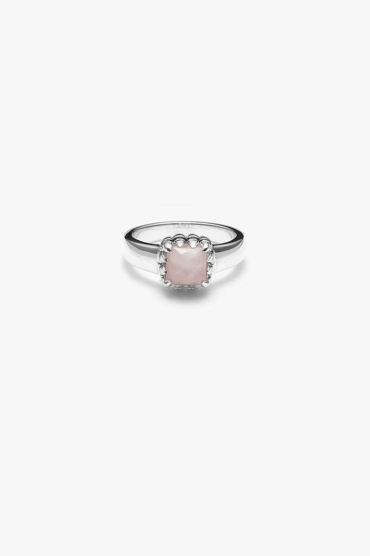 Baby Claw Ring // Rose Quartz