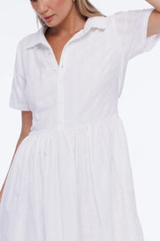 Adrienne Shirt Dress // White