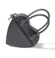Rebellious Heart Bag // Matte Black Leather