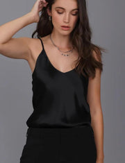 Liquid Satin Cami // Black