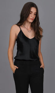 Liquid Satin Cami // Black