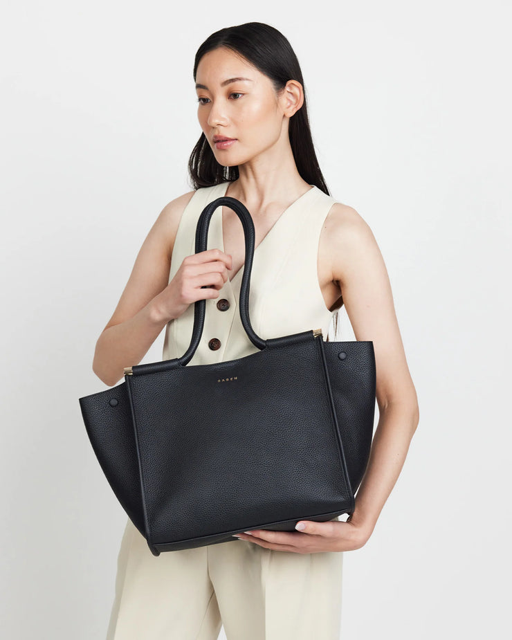 Callie Tote // Black + Bronze