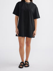 Cassie Tee Dress // Washed Black - COMING SOON