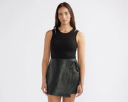 Melissa Leather Skirt // Black - COMING SOON