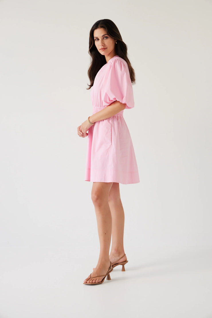 Crescent Mini Dress // Rose Pink