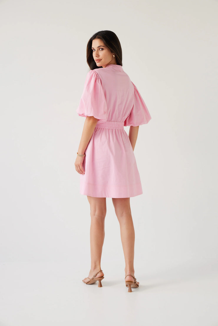 Crescent Mini Dress // Rose Pink