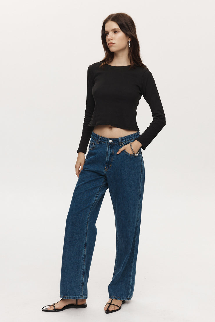 Wide Leg Jean // Heritage Blue