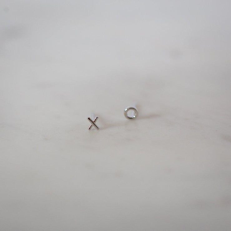 Ex Oh Stud Earrings // Sterling Silver