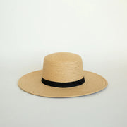 So Boater Ribbon Hat // Natural